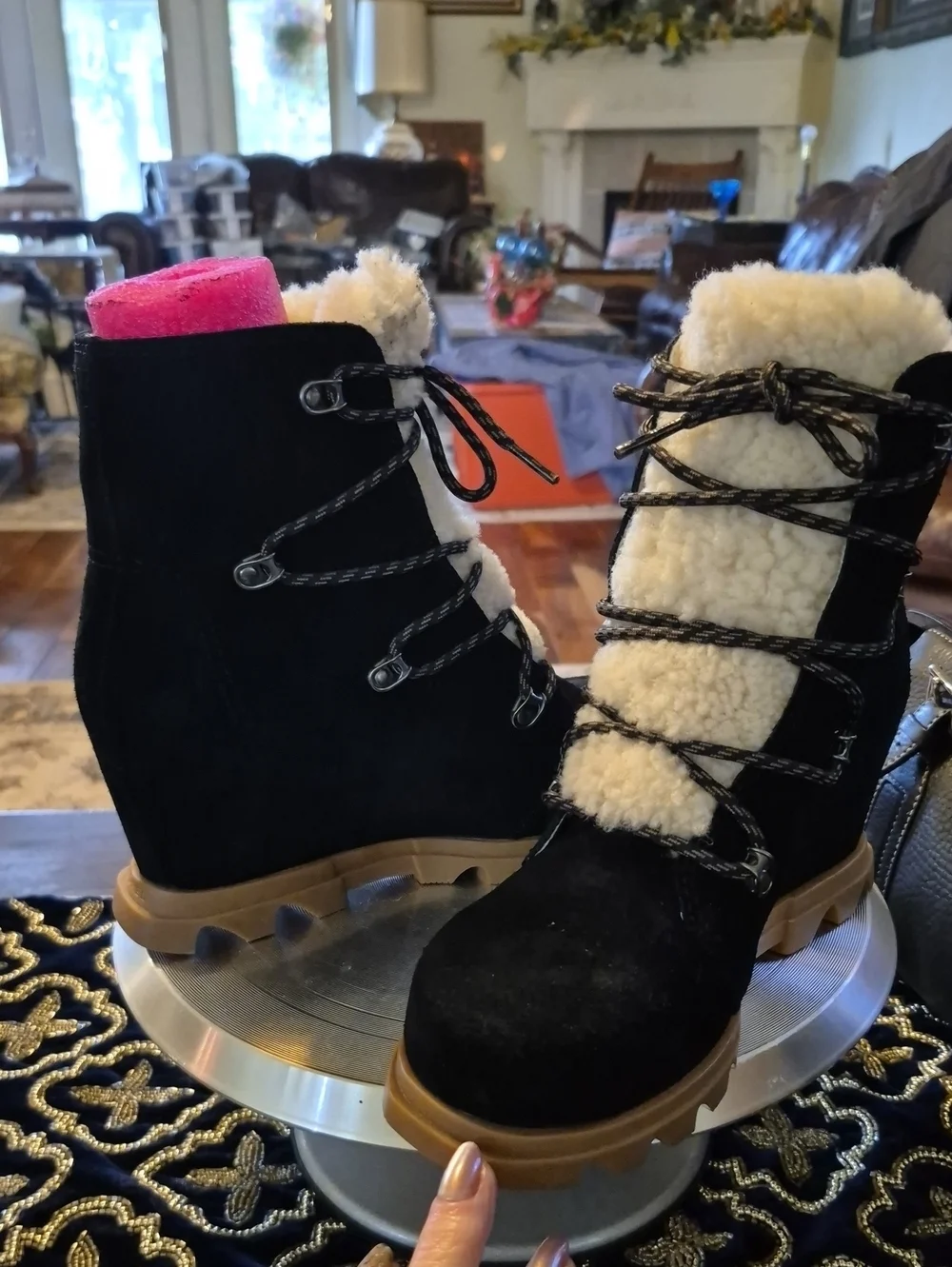Sorel Joan of Arctic Wedge III Laceup. Premiun Winter Boot Sz.7.5. (#3022D)